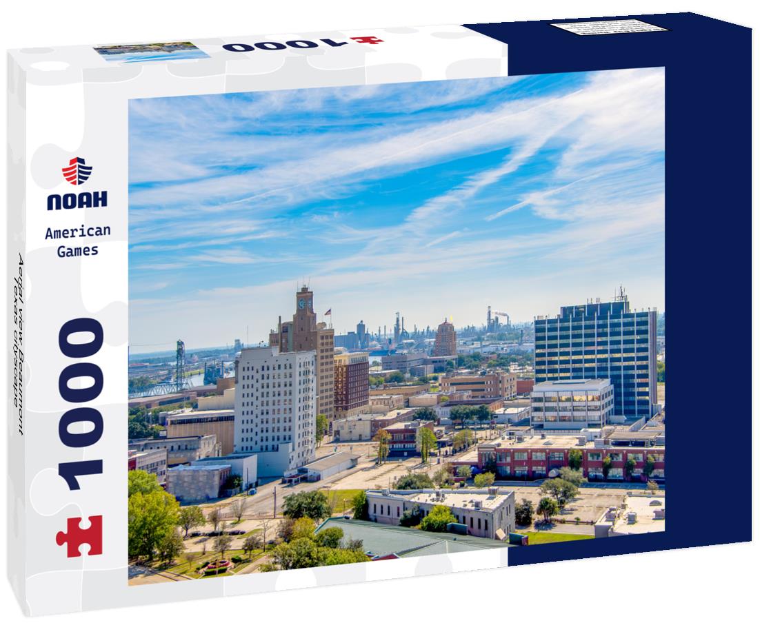 Noah Jigsaw Puzzle Aerial view Beaumont Texas cityscape 1000 pieces