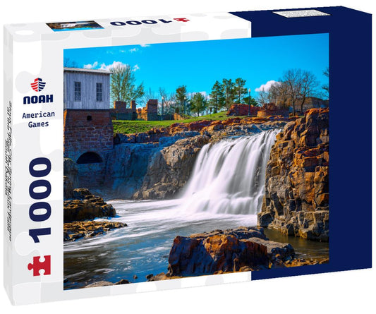 Noah Jigsaw Puzzle Sioux Falls City Spring Landscape at the Falls Park in Sioux Falls, South Dakota 1000 pieces