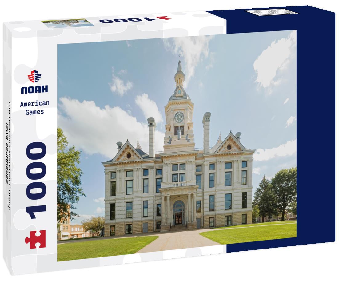 Noah Jigsaw Puzzle The beautiful Marshall County, Iowa courthouse  1000 pieces