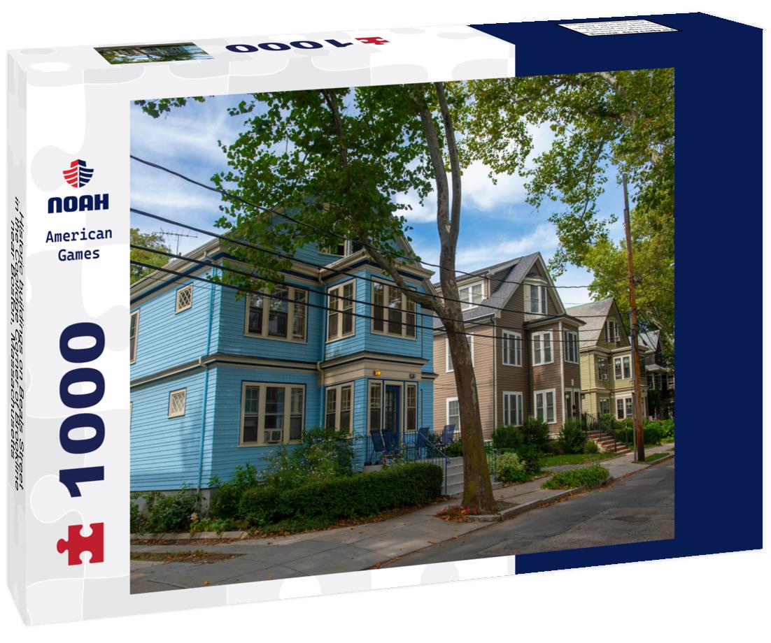 Noah Jigsaw Puzzle Historic buildings on Beals Street in the Coolidge Corner of Brookline near Boston, Massachusetts 1000 pieces