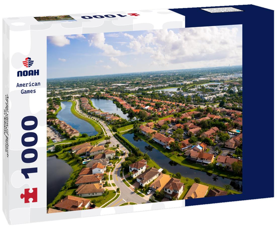 Noah Jigsaw Puzzle Aerial view of suburb of Pembroke Pines in Miami 1000 pieces