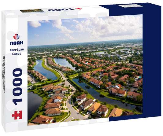 Noah Jigsaw Puzzle Aerial view of suburb of Pembroke Pines in Miami 1000 pieces