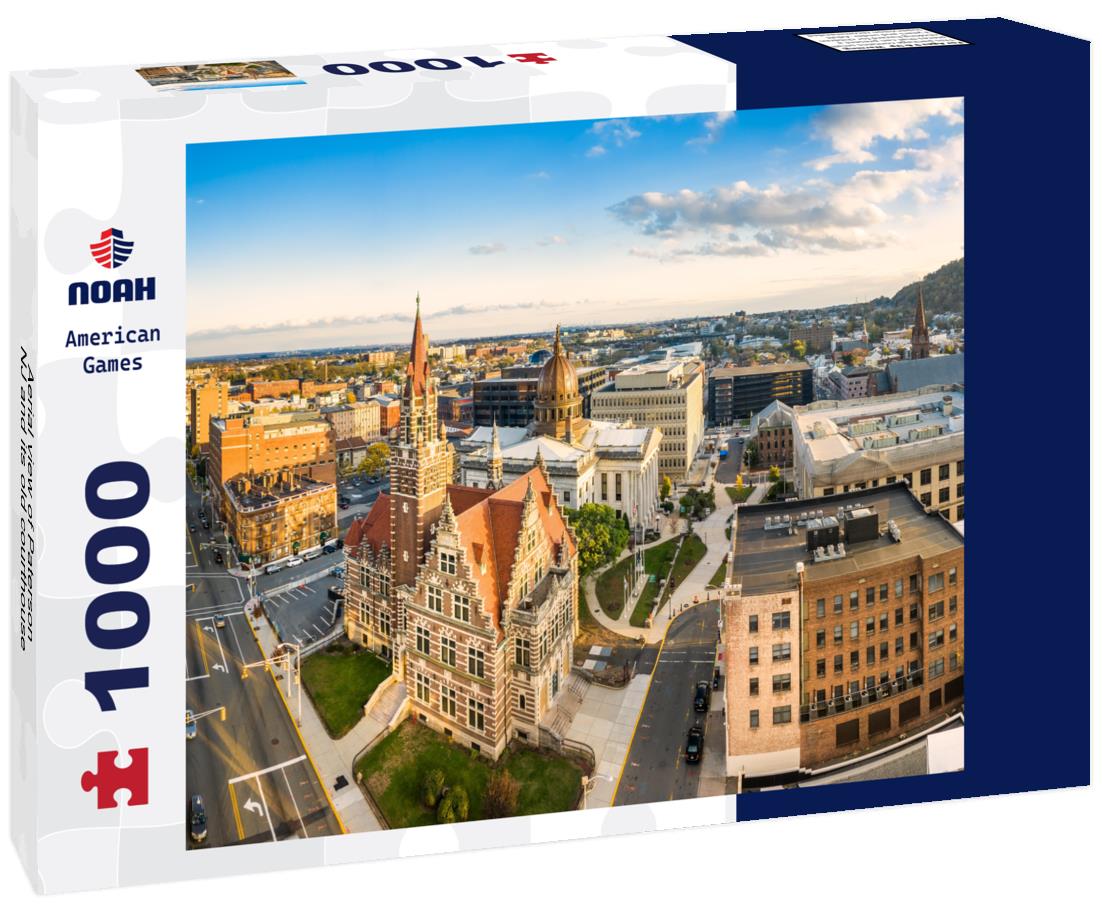 Noah Jigsaw Puzzle Aerial view of Paterson, NJ and its old courthouse 1000 pieces
