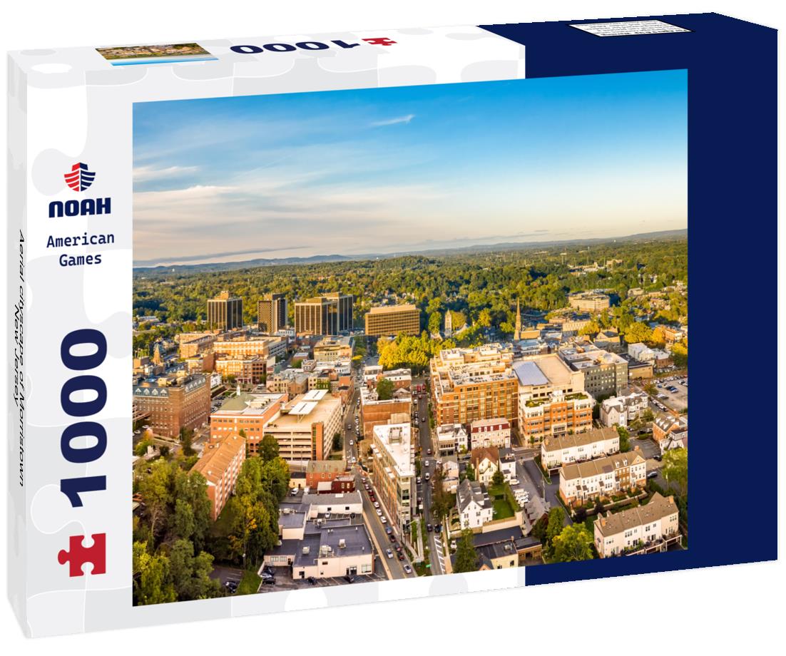 Noah Jigsaw Puzzle Aerial cityscape of Morristown, New Jersey 1000 pieces