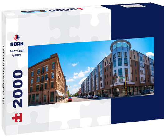 Noah Jigsaw Puzzle Downtown Fargo City panorama 2000 pieces