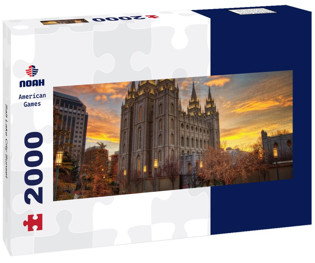 Salt Lake City Sunset 2000pc Panoramic Puzzle