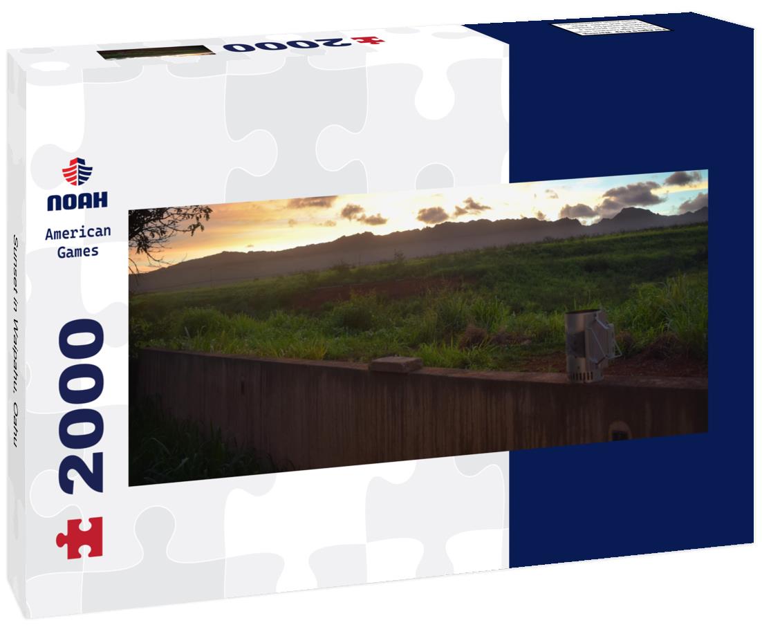 Sunset in Waipahu, Oahu 2000pc Panoramic Puzzle