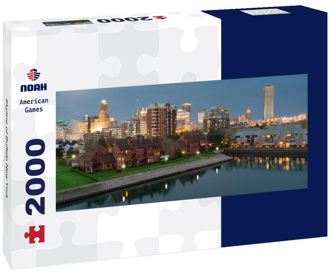 Skyline of Buffalo New York 2000pc Panoramic Puzzle