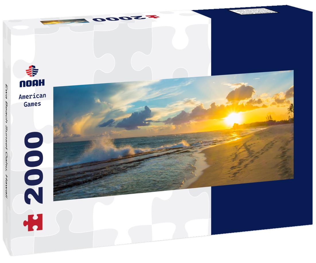 Ewa Beach Sunset Oahu, Hawaii 2000pc Panoramic Puzzle