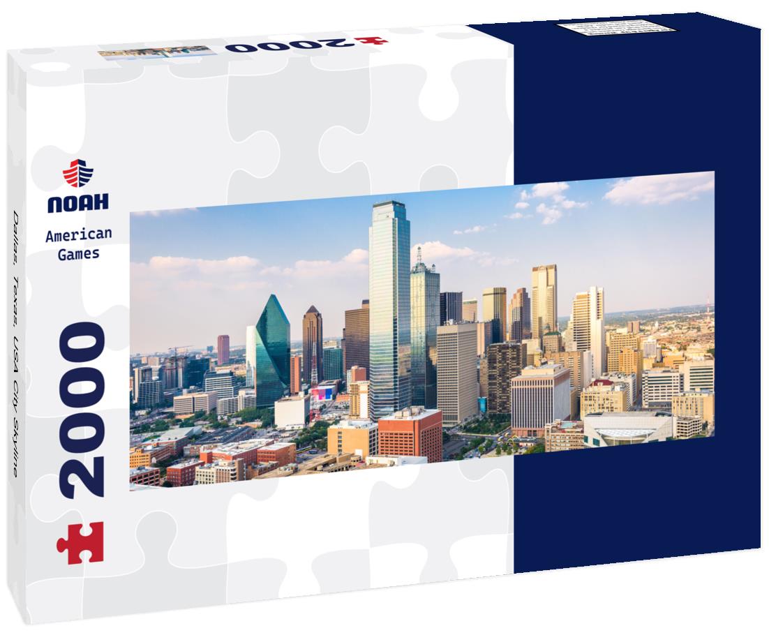 Noah Jigsaw Puzzle Dallas, Texas, USA City Skyline panorama 2000 pieces