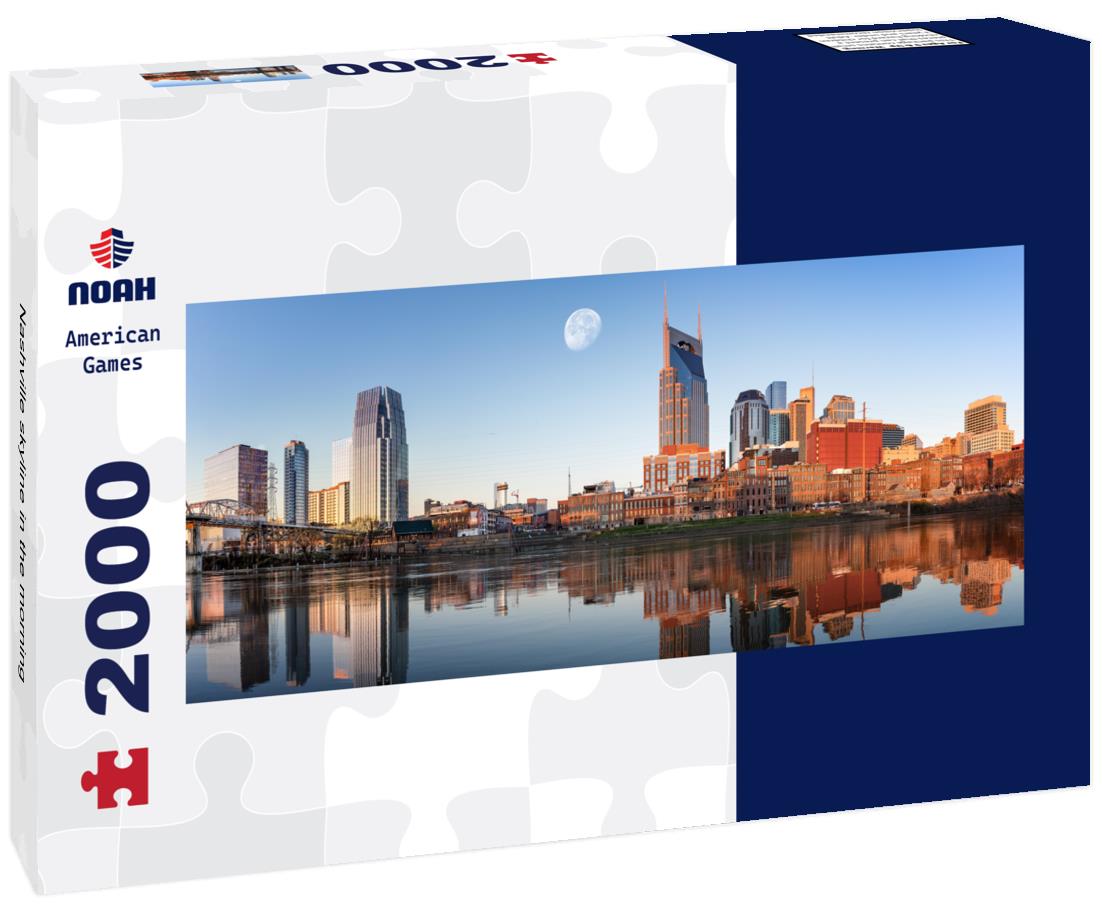 Nashville skyline in the morning 2000pc Panoramic Puzzle