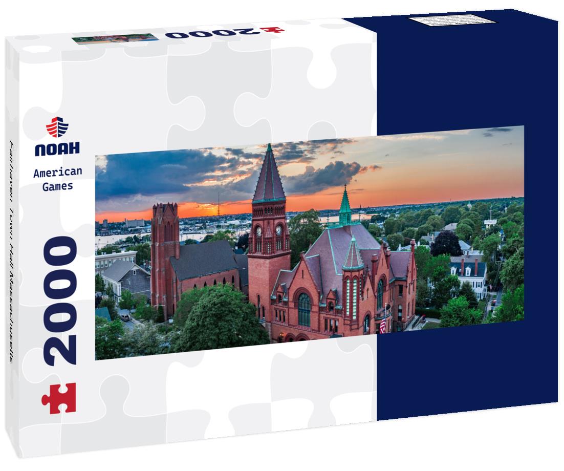 Noah Jigsaw Puzzle Fairhaven Town Hall Massachusetts panorama 2000 pieces