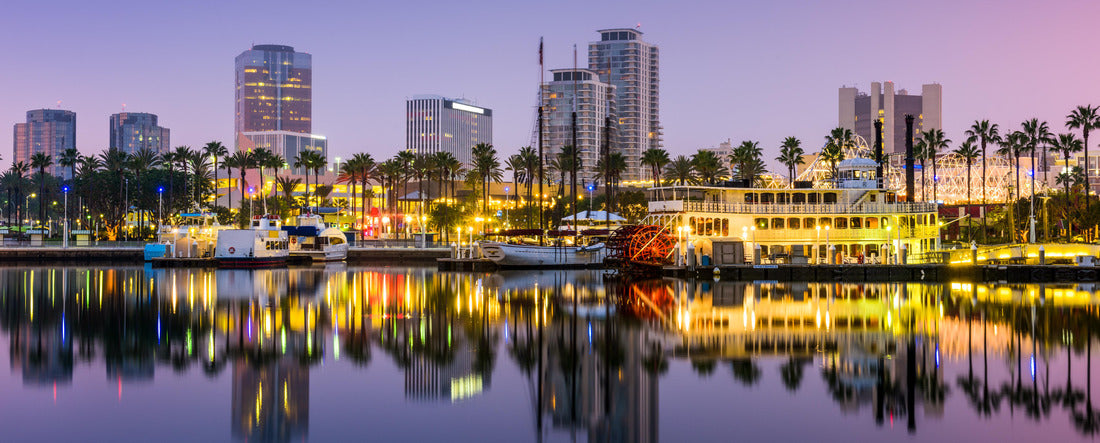 Long Beach, California, USA skyline 2000pc Panoramic Puzzle