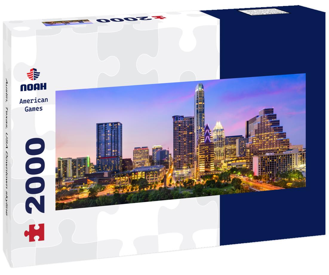 Austin, Texas, USA Downtown skyline 2000pc Panoramic Puzzle