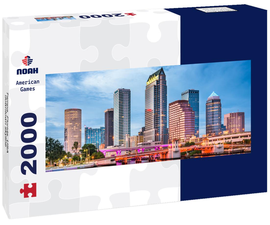 Tampa, Florida, USA downtown skyline 2000pc Panoramic Puzzle