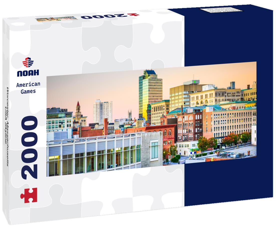 Worcester, Massachusetts, USA Skyline 2000pc Panoramic Puzzle