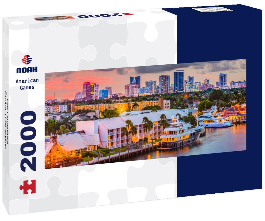 Fort Lauderdale, Florida, USA skyline 2000pc Panoramic Puzzle
