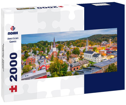 Noah Jigsaw Puzzle Montpelier, Vermont, USA City Skyline panorama 2000 pieces