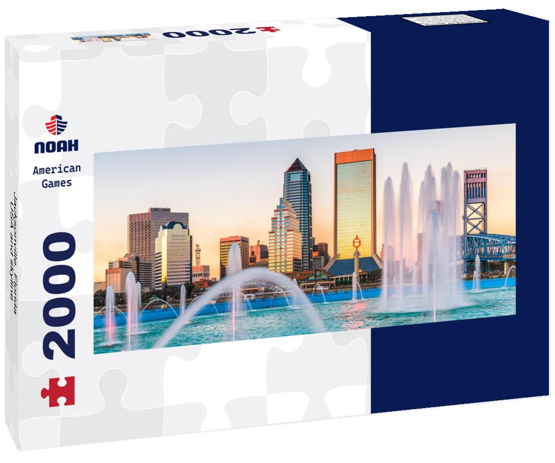 Jacksonville, Florida, USA and skyline 2000pc Panoramic Puzzle