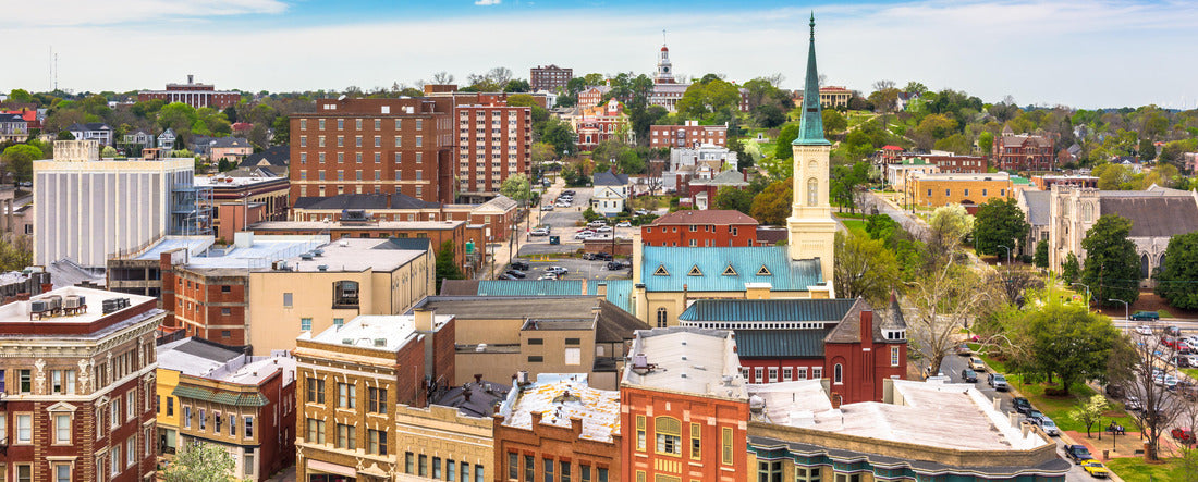 Macon, Georgia, USA downtown cityscape 2000pc Panoramic Puzzle
