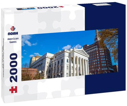 Noah Jigsaw Puzzle Supreme Court in downtown New Haven, CT panorama 2000 pieces