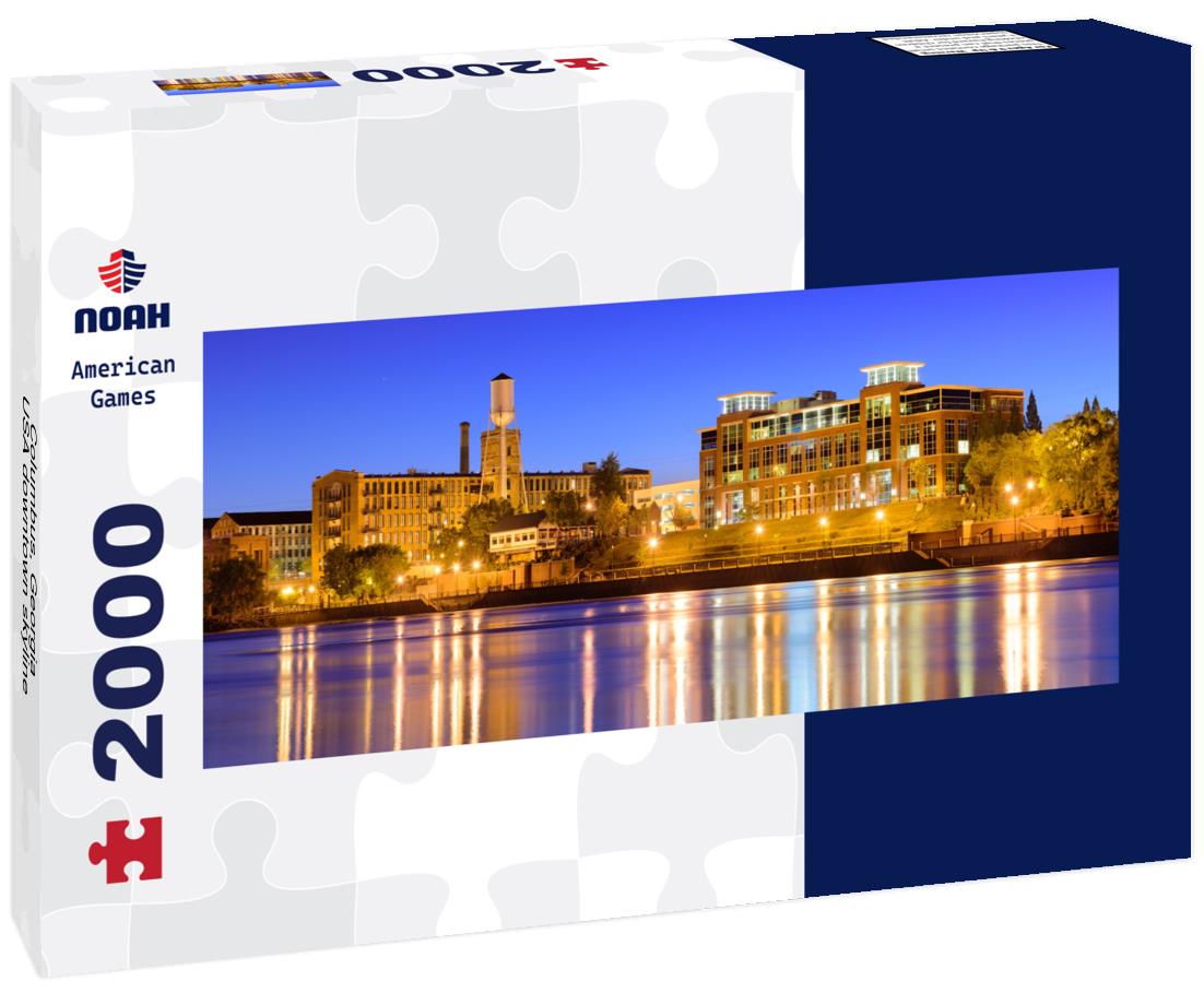 Columbus, Georgia, USA downtown skyline 2000pc Panoramic Puzzle