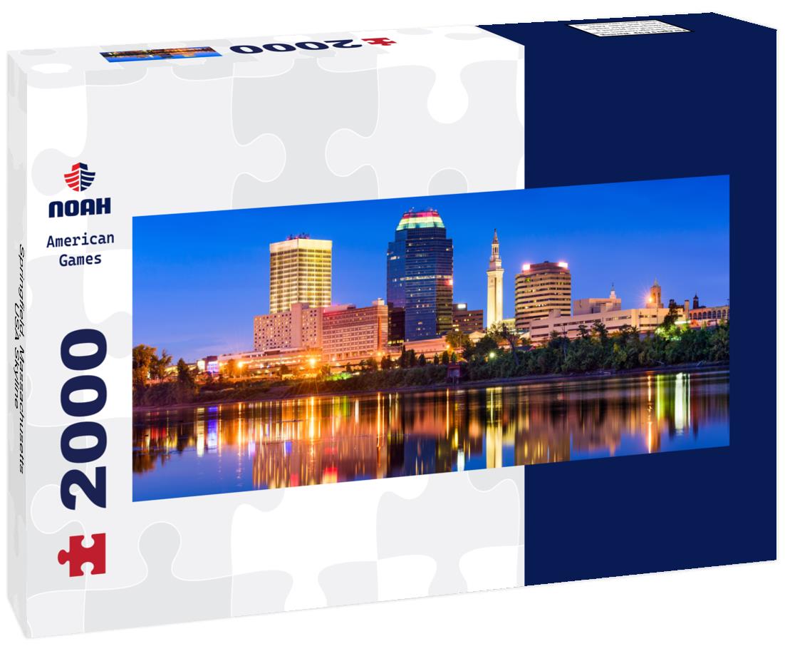 Springfield, Massachusetts, USA Skyline 2000pc Panoramic Puzzle