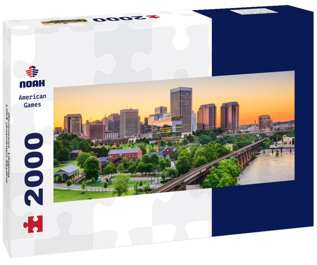Richmond, Virginia, USA downtown skyline 2000pc Panoramic Puzzle