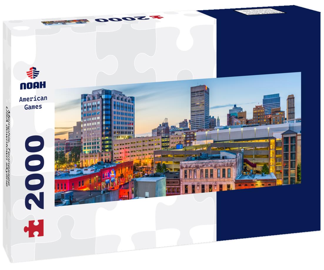 Noah Jigsaw Puzzle Memphis, Tennessee, USA downtown skyline panorama 2000 pieces