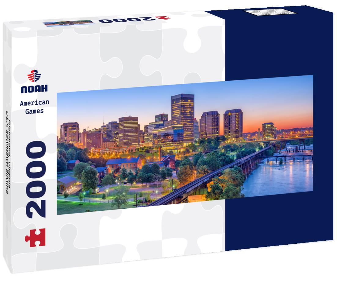 Richmond, Virginia, USA downtown skyline 2000pc Panoramic Puzzle