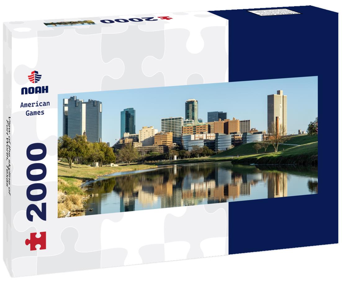 the skyline of Fort Worth, Texas 2000pc Panoramic Puzzle