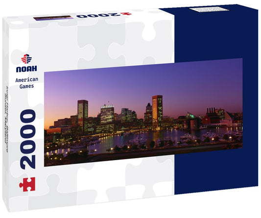 Noah Jigsaw Puzzle Inner Harbor, Baltimore, Sunset, Maryland panorama 2000 pieces