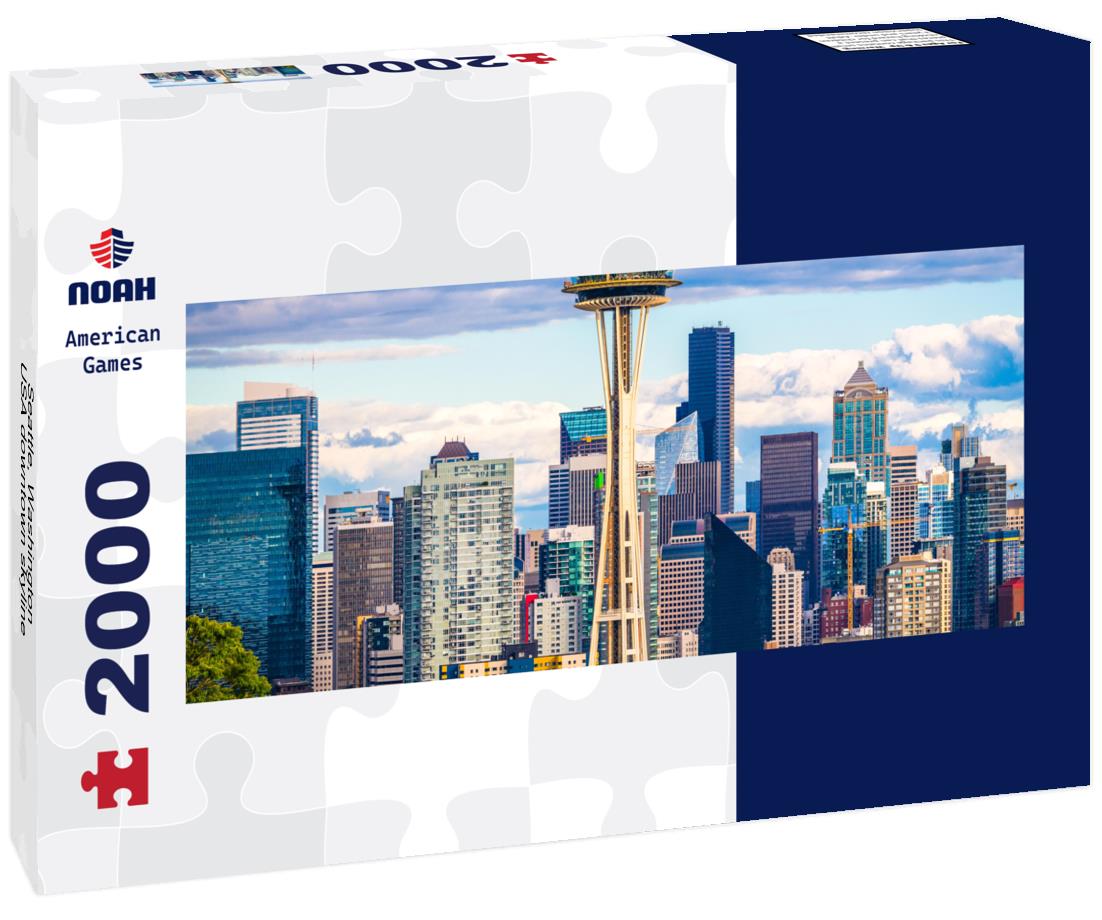 Seattle, Washington, USA downtown skyline 2000pc Panoramic Puzzle