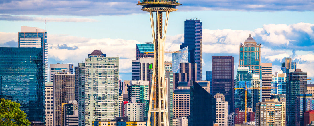 Seattle, Washington, USA downtown skyline 2000pc Panoramic Puzzle