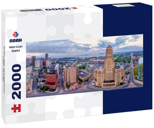 Noah Jigsaw Puzzle Buffalo New York downtown urban city view panorama 2000 pieces