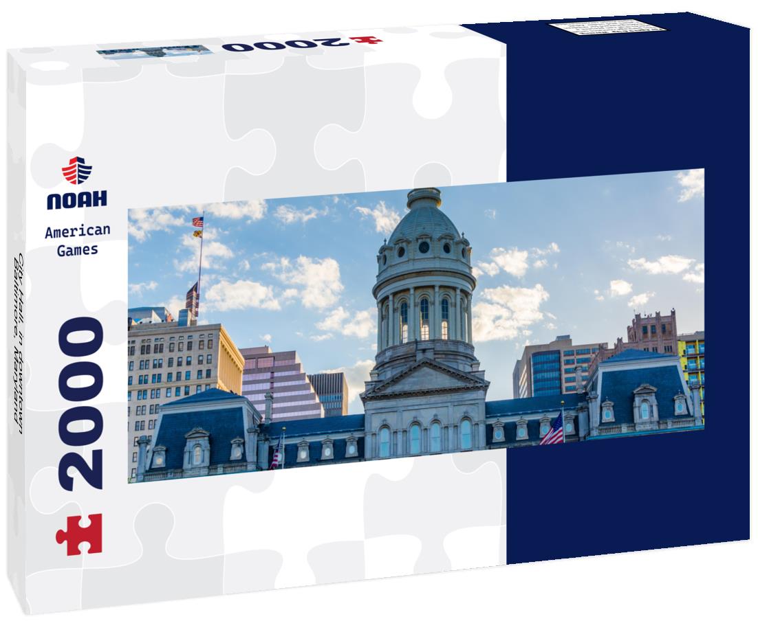 City Hall, in downtown Baltimore, Maryland 2000pc Panoramic Puzzle