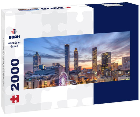 Noah Jigsaw Puzzle Atlanta, Georgia, USA downtown city skyline panorama 2000 pieces