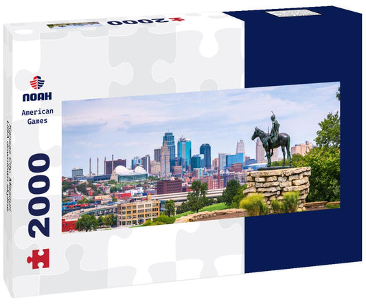 Noah Jigsaw Puzzle Kansas City, Missouri, USA downtown skyline panorama 2000 pieces