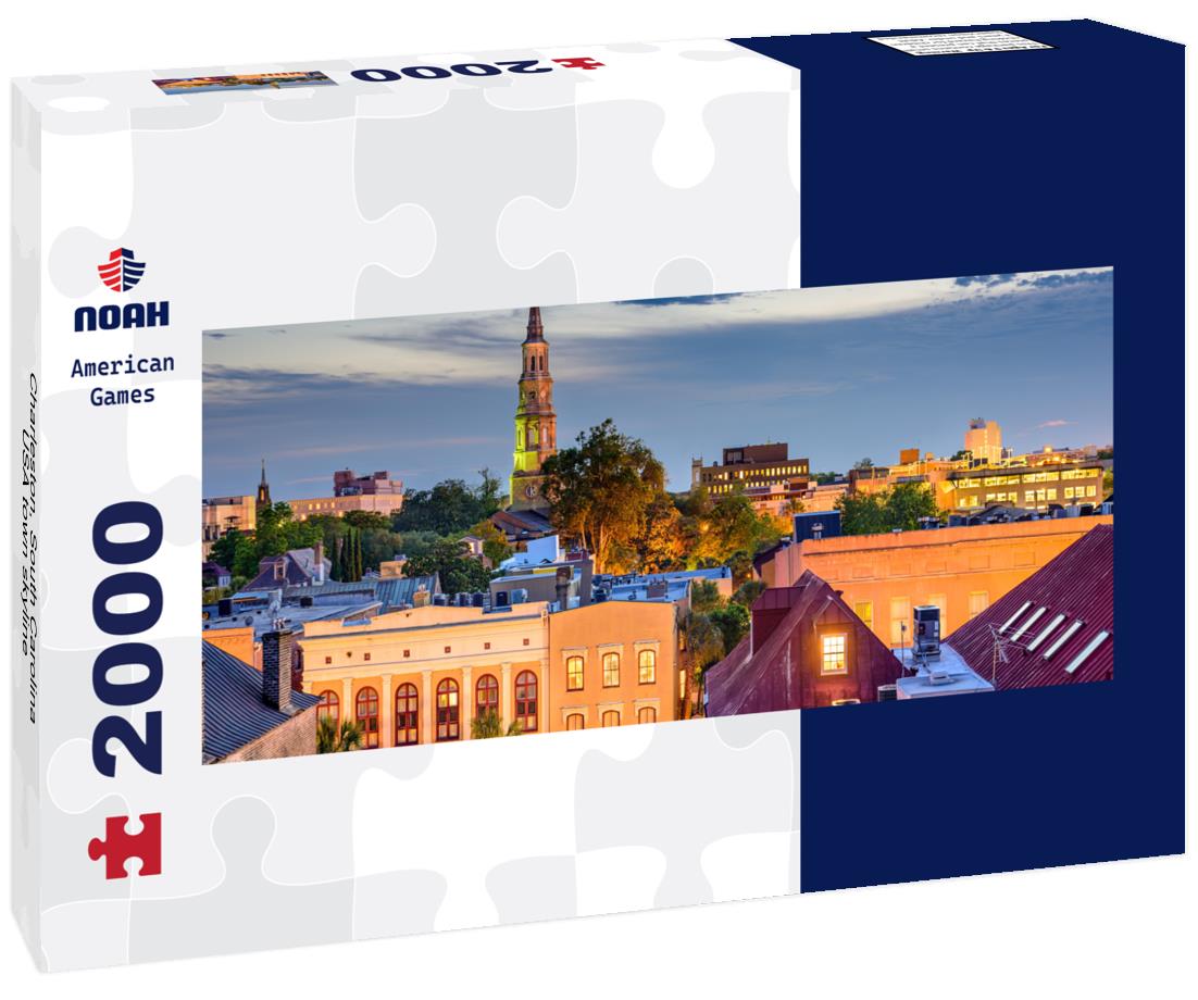 Charleston, South Carolina, USA town skyline 2000pc Panoramic Puzzle
