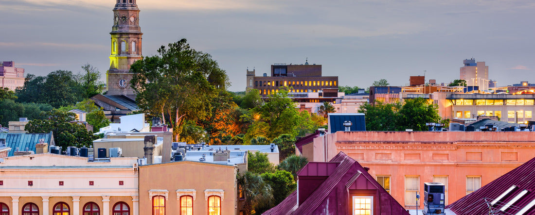 Charleston, South Carolina, USA town skyline 2000pc Panoramic Puzzle