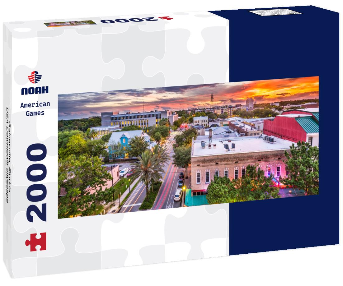 Gainesville, Florida, USA Downtown cityscape 2000pc Panoramic Puzzle