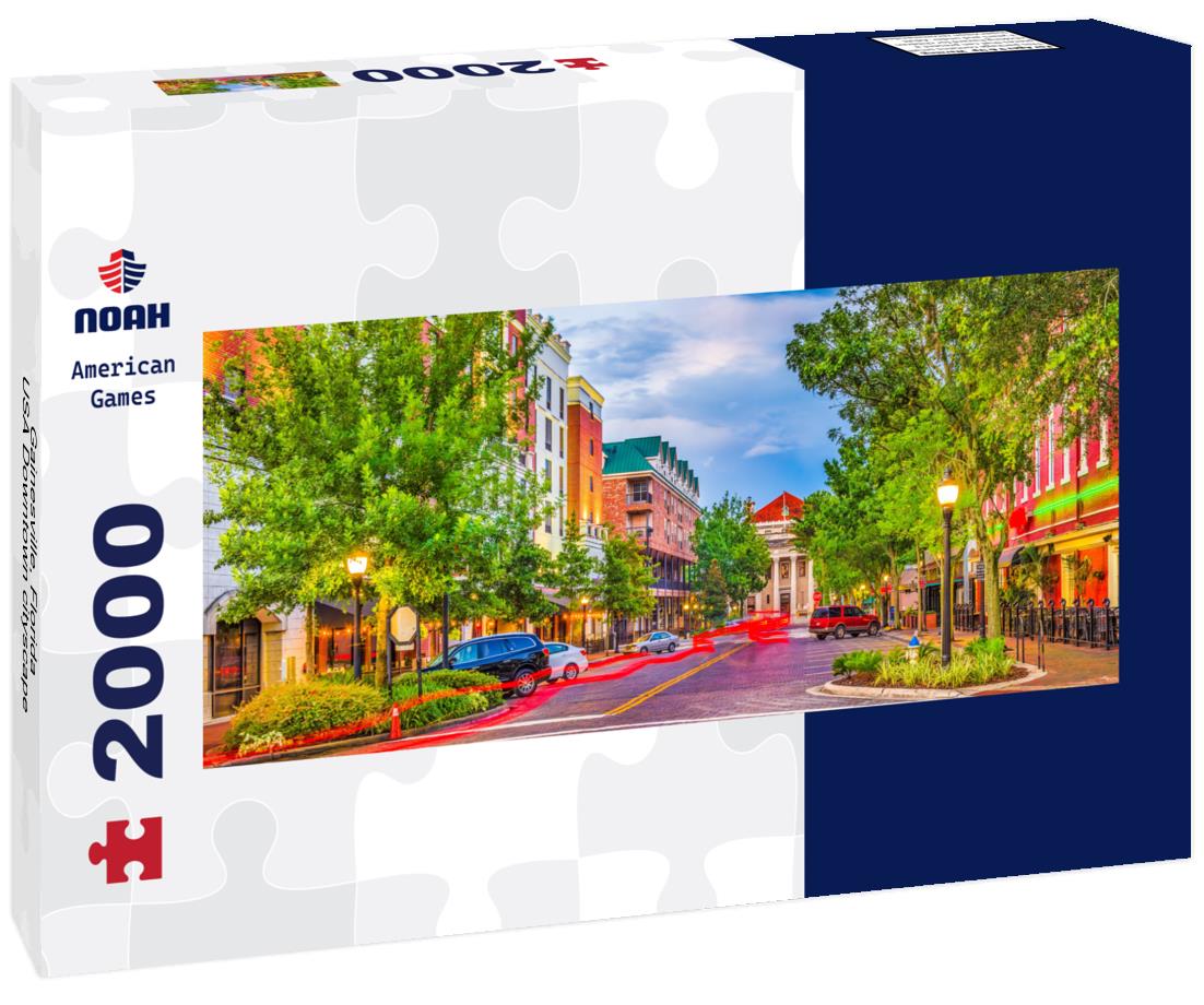 Gainesville, Florida, USA Downtown cityscape 2000pc Panoramic Puzzle