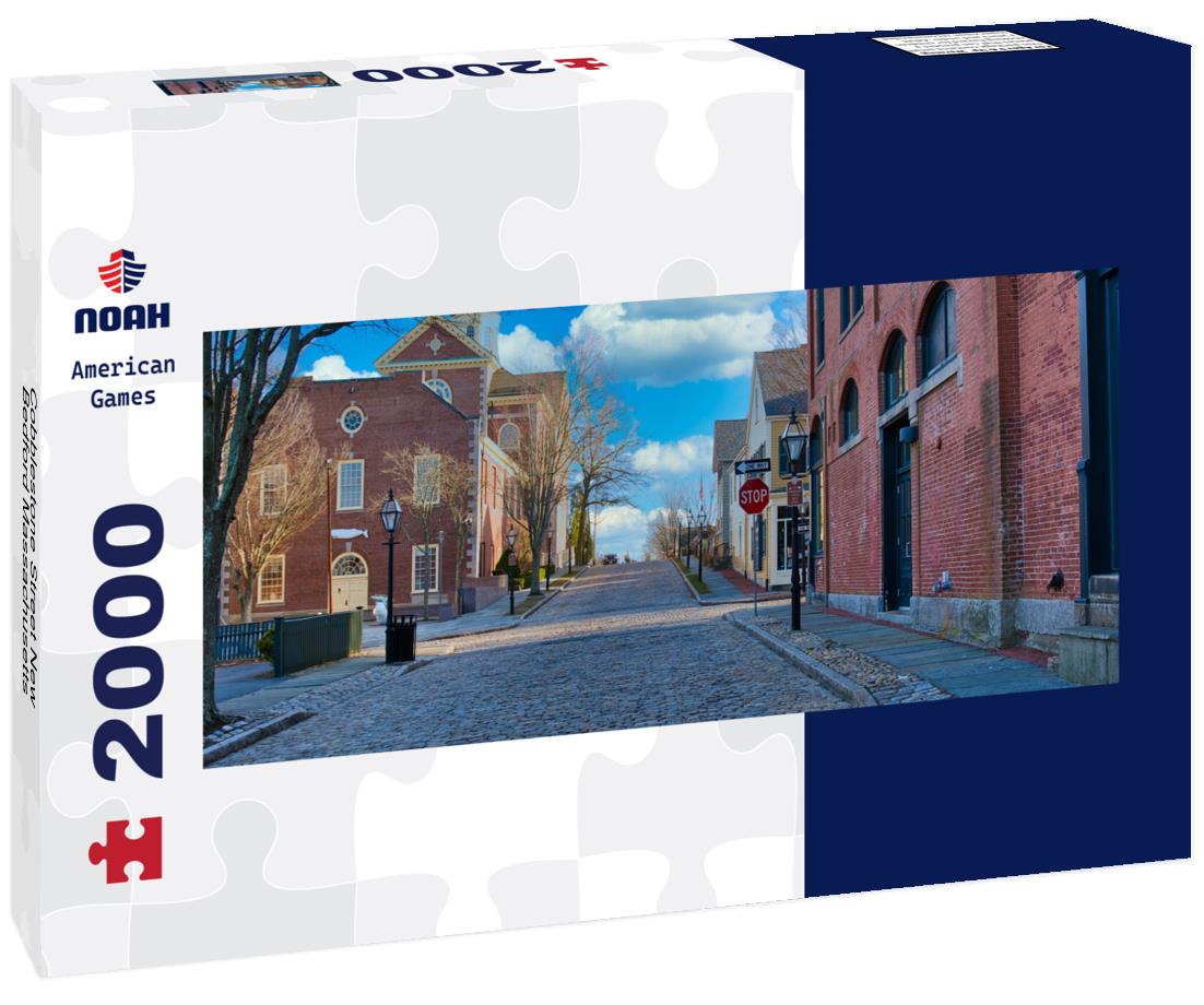 Cobblestone Street New Bedford Massachusetts 2000pc Panoramic Puzzle