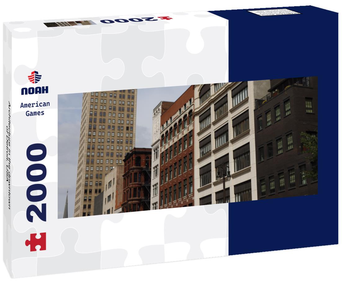 Architecture in the downtown of Detroit, USA 2000pc Panoramic Puzzle