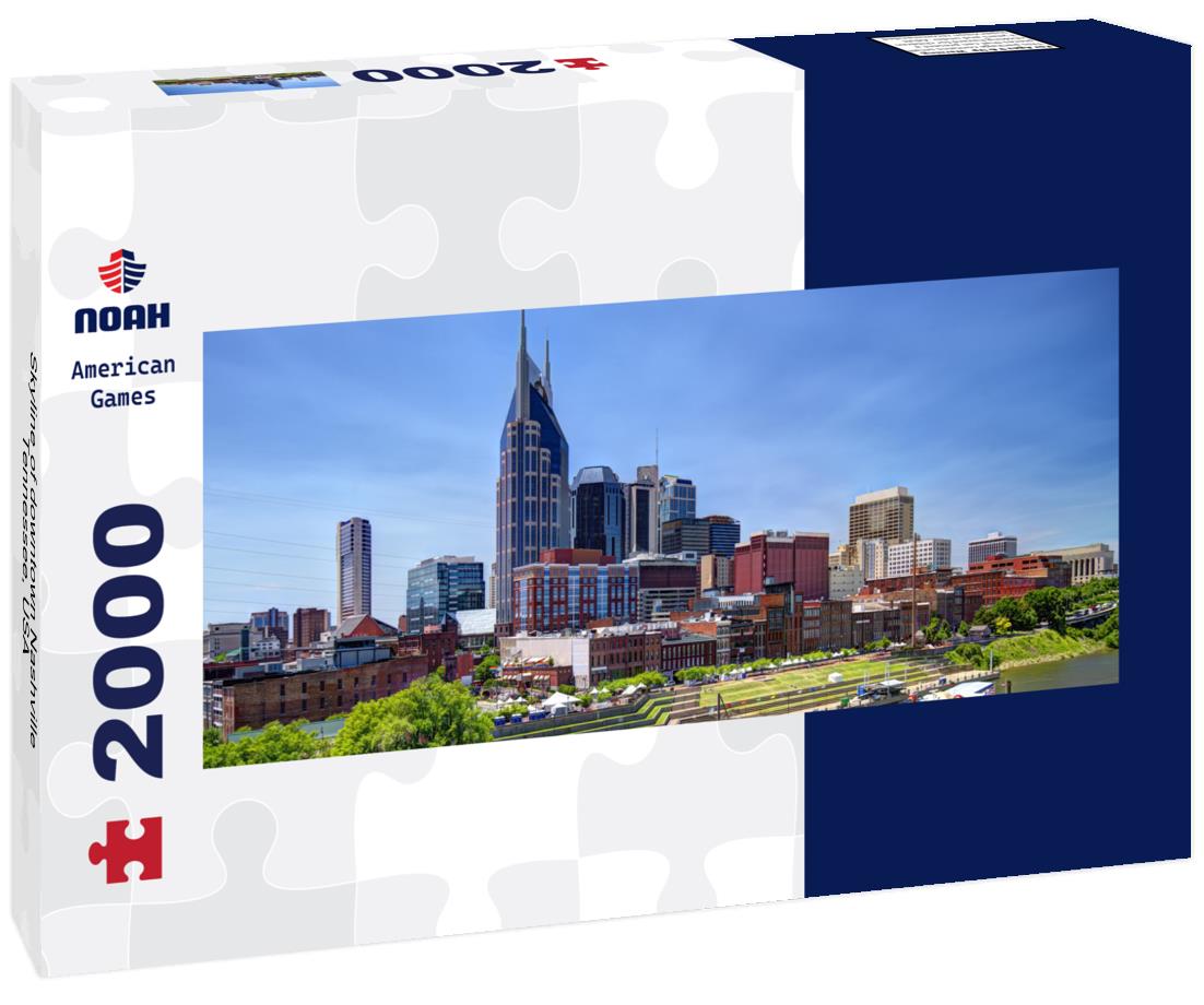 Noah Jigsaw Puzzle Skyline of downtown Nashville, Tennessee, USA panorama 2000 pieces
