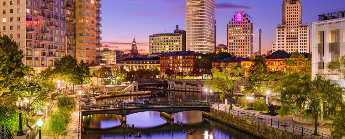 Providence, Rhode Island, USA park and skyline 2000pc Panoramic Puzzle