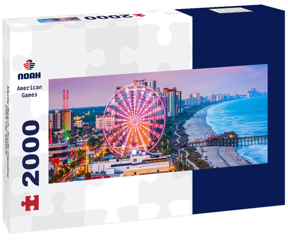 Myrtle Beach, South Carolina, USA city skyline 2000pc Panoramic Puzzle