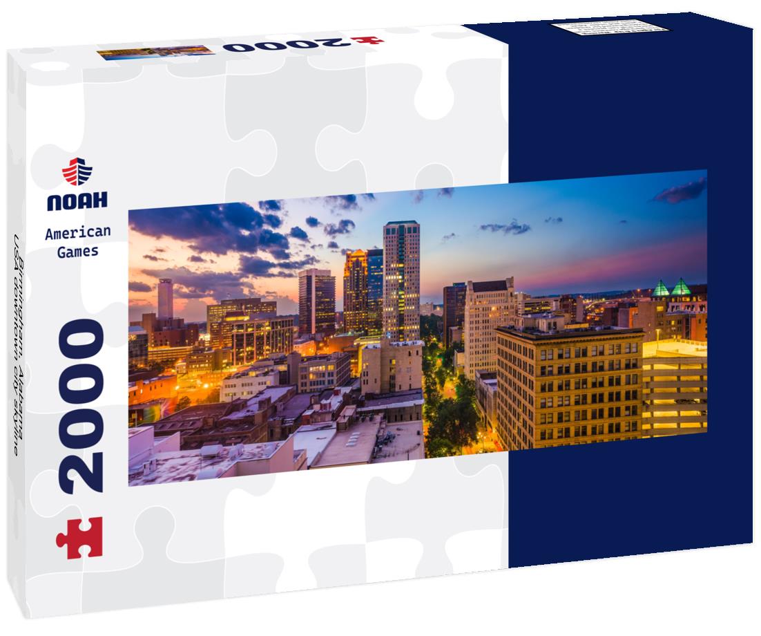 Birmingham, Alabama, USA downtown city skyline 2000pc Panoramic Puzzle