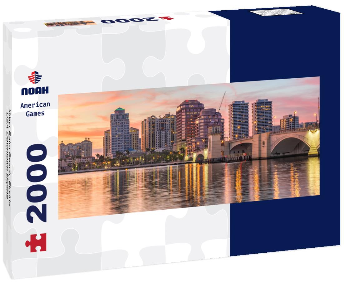 Noah Jigsaw Puzzle West Palm Beach, Florida, USA Downtown skyline panorama 2000 pieces