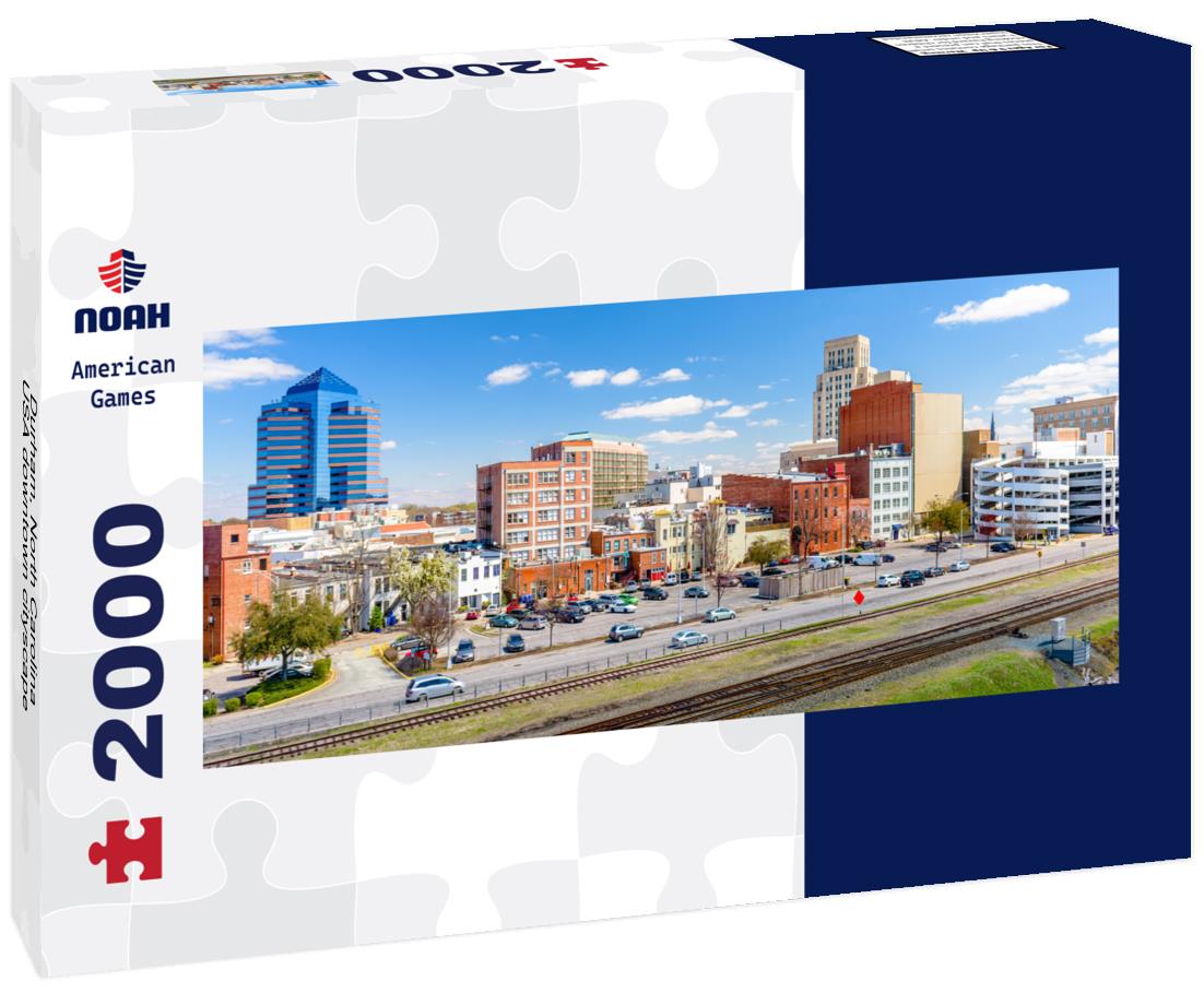 Durham, North Carolina, USA downtown cityscape 2000pc Panoramic Puzzle